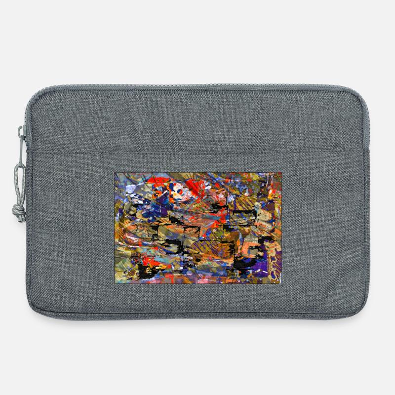 geschichtet - Laptoptasche 13" - Grau meliert