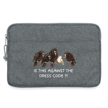Is This Against The Dress Code Krähen Humor - Laptoptasche 13" - Grau meliert - Vorne