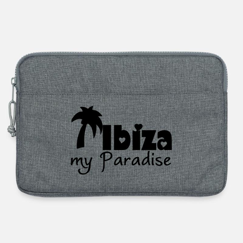 Ibiza Paradise Spanien Balearen Urlaub Geschenk - Laptoptasche 13" - Grau meliert
