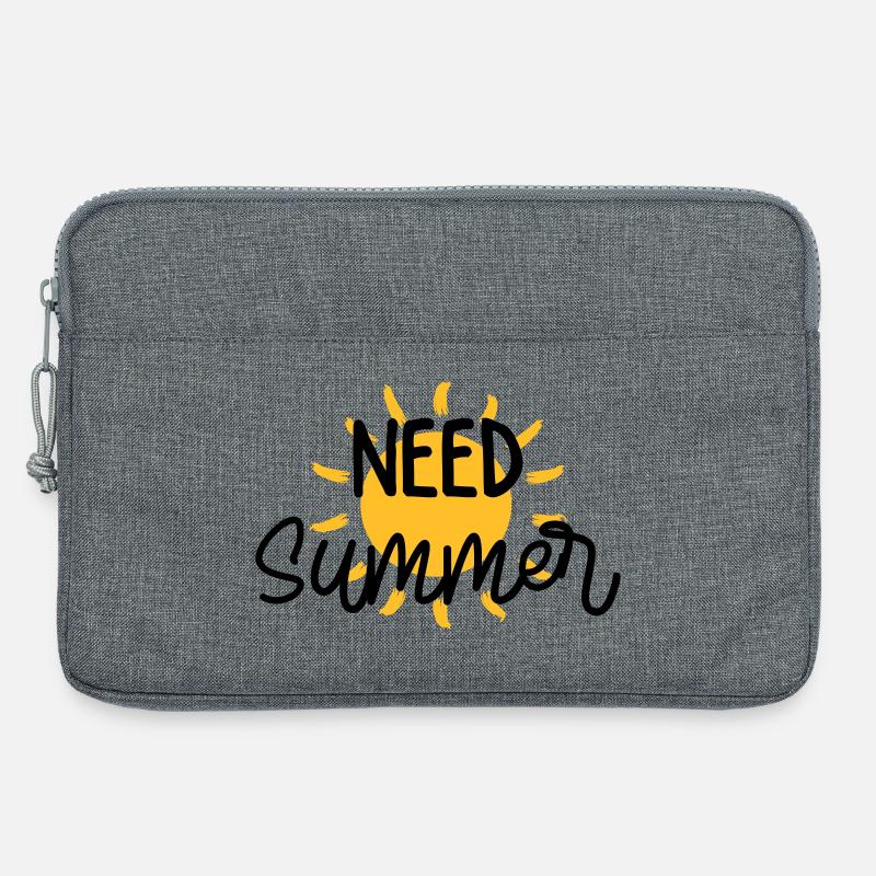 Sommer / Urlaub / Strand / Sonne - Laptoptasche 13" - Grau meliert
