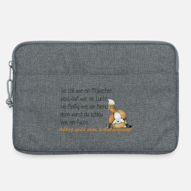 sei fleißig wie ein bienchen - Laptoptasche 13" - Grau meliert