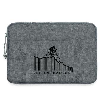 selten radlos barcode downhill mountainbike - Laptoptasche 13" - Grau meliert - Vorne