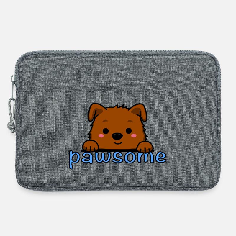Pawsome! - Laptop bag 13" - heather grey