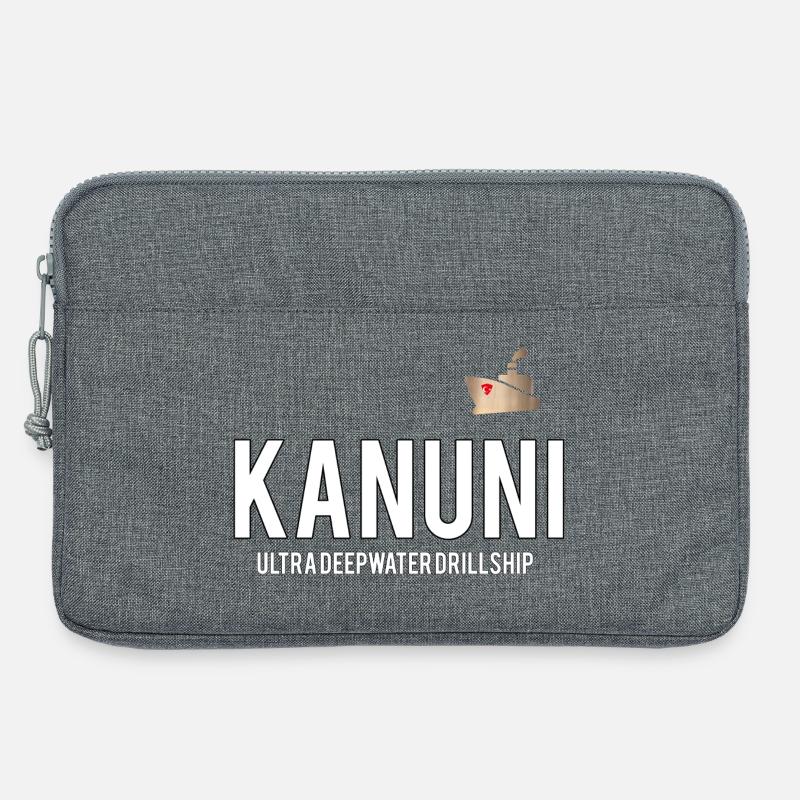 Kanuni Deep Sea Drill Chip Logo - Laptop bag 13" - heather grey