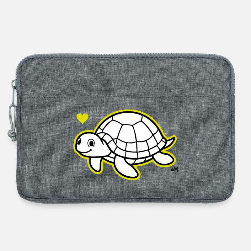 Max_the_turtle - Laptoptasche 13" - Grau meliert