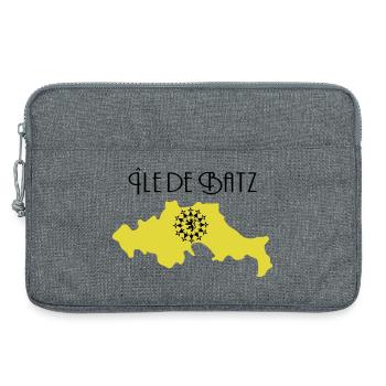 Ile de Batz - Sacoche pour ordinateur portable 13 pouces - gris chiné - Devant