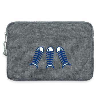 SARDINE. FISH. APRIL FOOL. EASTER. SEA - Laptop bag 13" - heather grey - Front