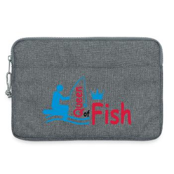 poisson - Sacoche pour ordinateur portable 13 pouces - gris chiné - Devant