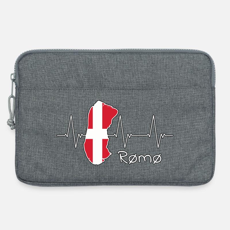 Rømø Römö Dänemark Denmark Insel Design - Laptoptasche 13" - Grau meliert