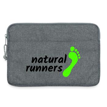 barfuß natural runners 2023 landscape 2-zeilig - Laptoptasche 13" - Grau meliert - Vorne