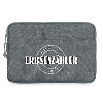 Erbsenzähler - Laptoptasche 13" - Grau meliert - Vorne