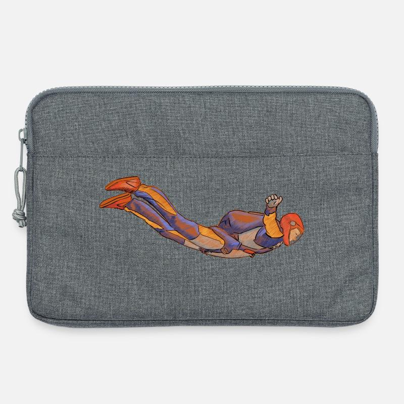 Skydiving - Laptoptasche 13" - Grau meliert