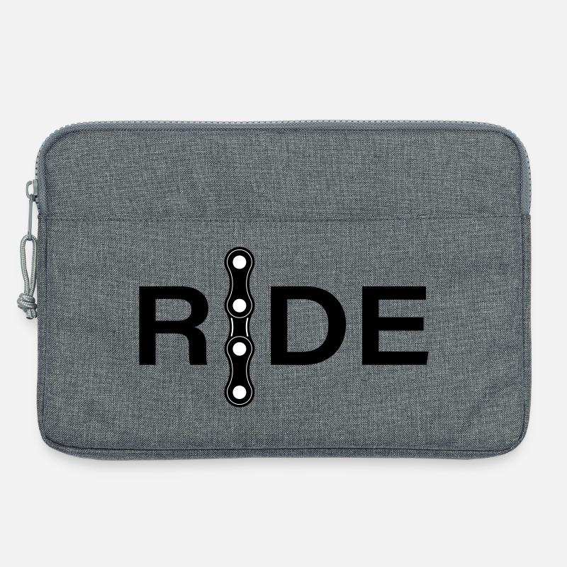 Kettenlinien Minimal-Design - Laptoptasche 13" - Grau meliert