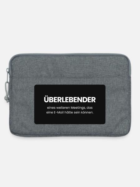 Überlebender eines weiteren Meetings - Laptoptasche 13" - Grau meliert