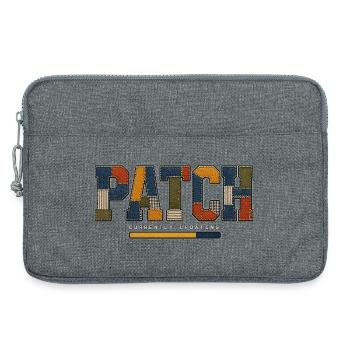 PATCH – Continuous Updating - Laptop bag 13" - heather grey - Front