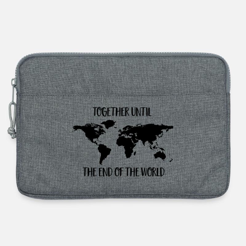 Weltreise - Laptoptasche 13" - Grau meliert