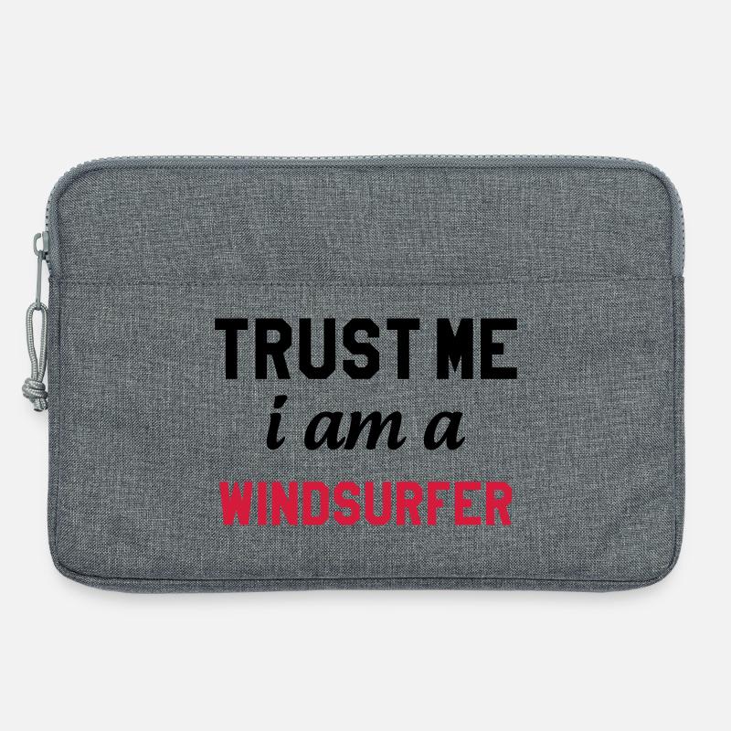 Windsurfen / Windsurfer / Windsurf / Windsurfing - Laptoptasche 13" - Grau meliert
