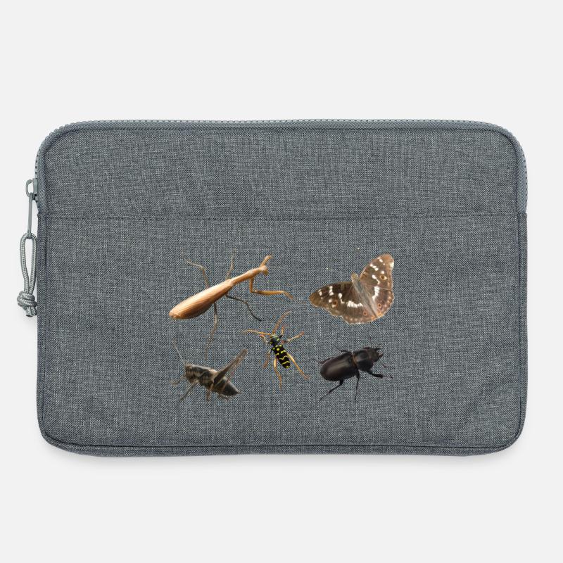 Insekten - Laptoptasche 13" - Grau meliert