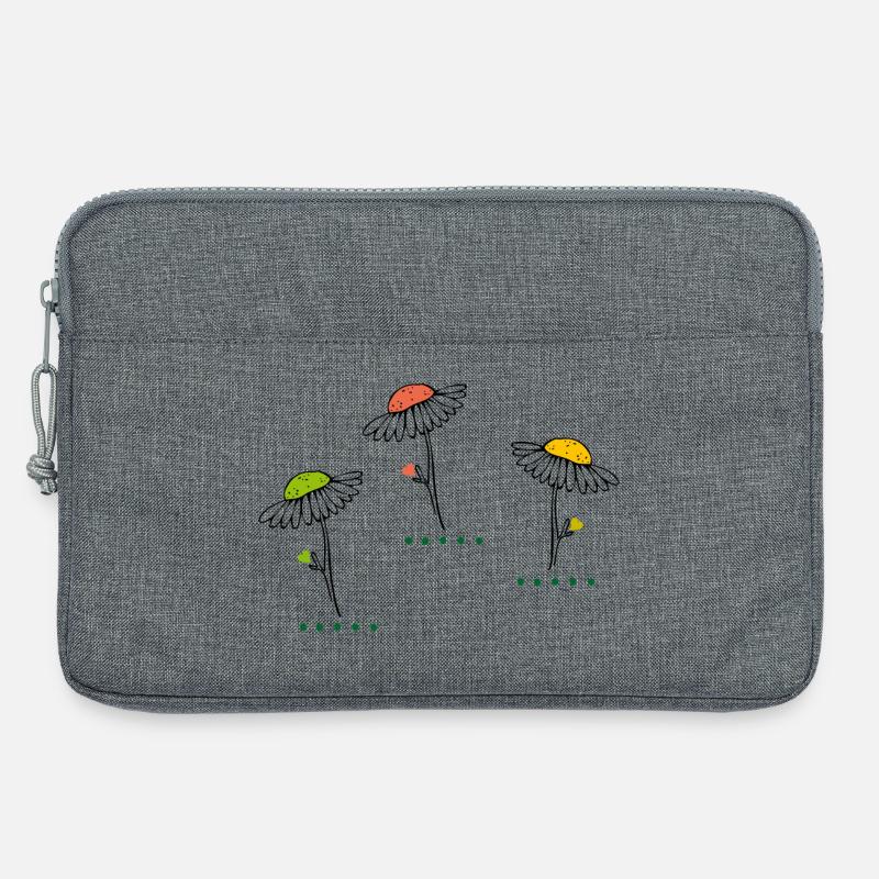 Kamille - Laptoptasche 13" - Grau meliert