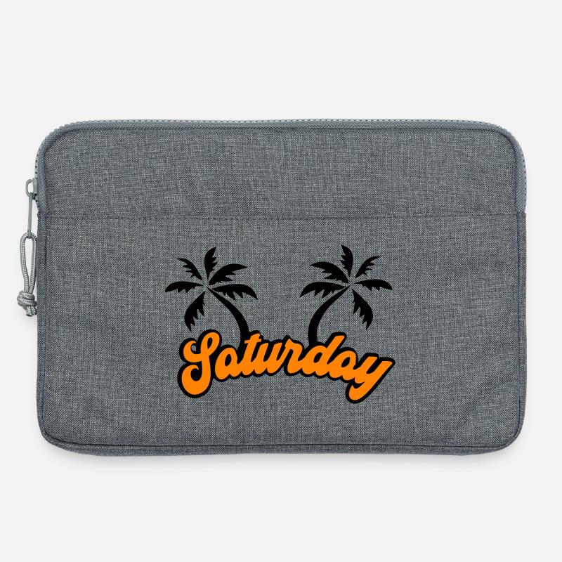 Saturday Das Wochenende Design - Laptoptasche 13" - Grau meliert