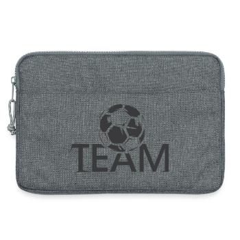 Ballon d’icône de logo de l’équipe de l’équipe de l’équipe de football de l - Sacoche pour ordinateur portable 13 pouces - gris chiné - Devant