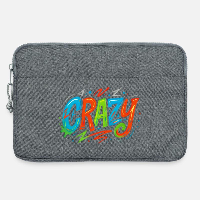 Graffiti Crazy Color Explosion - Laptop bag 13" - heather grey