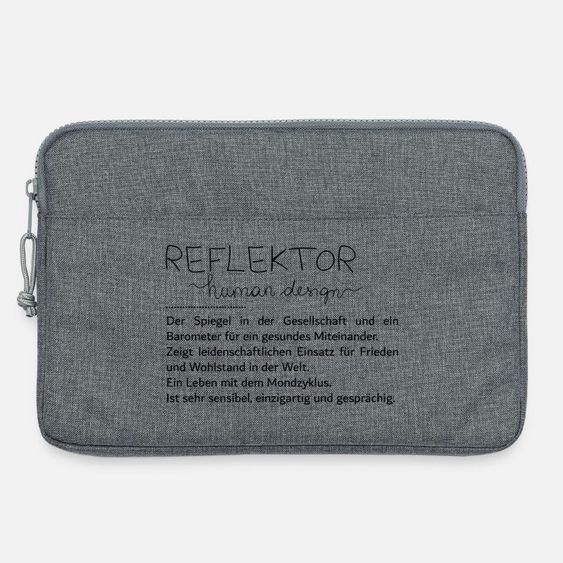 Du bist ein Reflektor - Laptoptasche 13" - Grau meliert