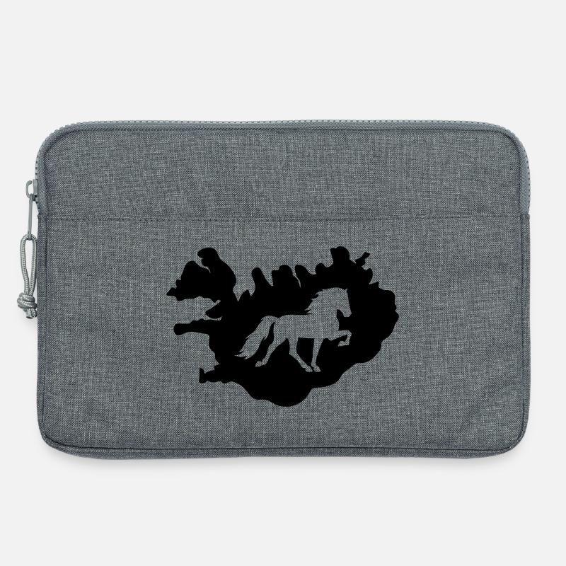 Tölter Island - Laptoptasche 13" - Grau meliert