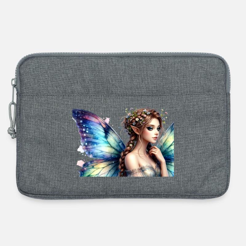 Irisierende Feenkrone - Laptoptasche 13" - Grau meliert