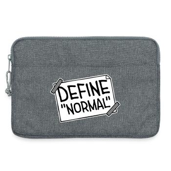 Define Normal Lustig Sarkastisch Definition Grafik - Laptoptasche 13" - Grau meliert - Vorne