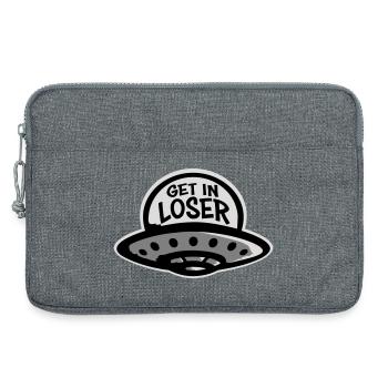 Ufo Alien Get In Loser Lustig Ufo Entführung Zitat - Laptoptasche 13" - Grau meliert - Vorne