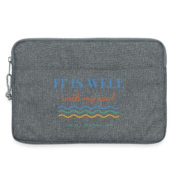 It Is Well With My Soul – Christian Hymn - Laptoptasche 13" - Grau meliert - Vorne