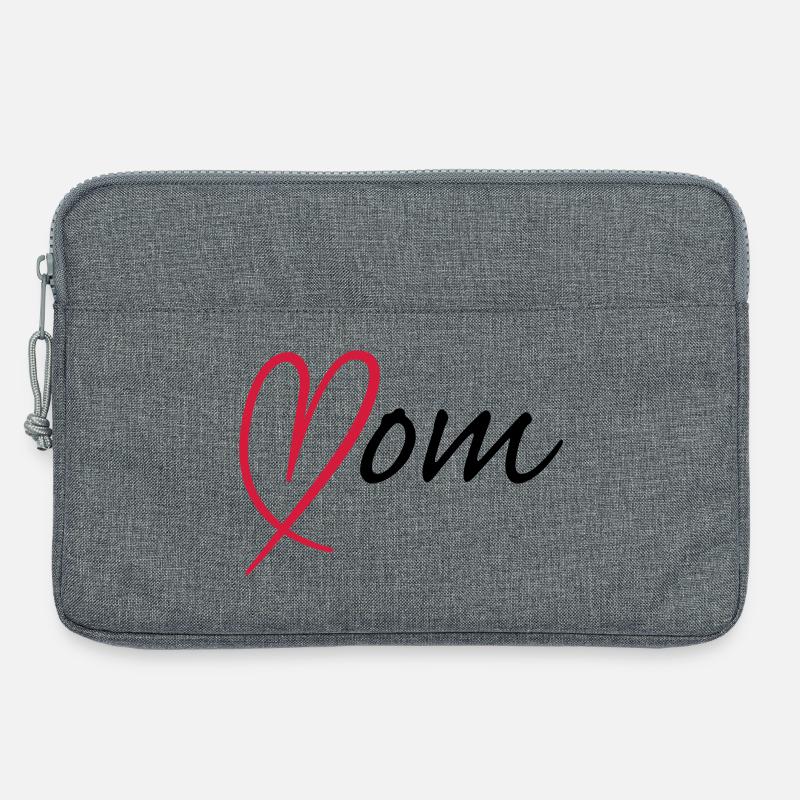 Mom Herz - Laptoptasche 13" - Grau meliert