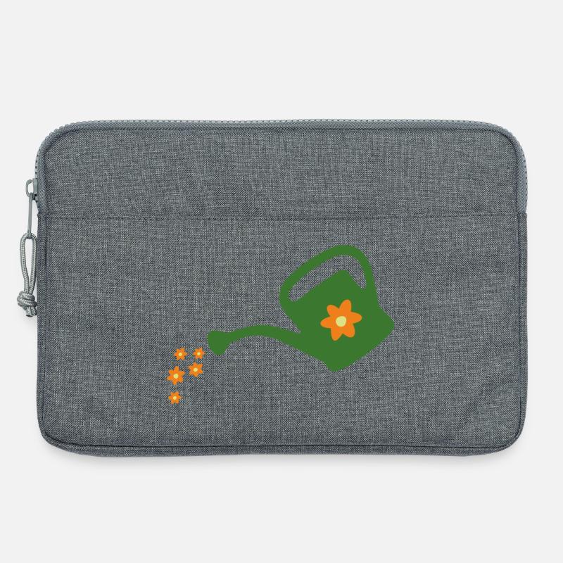 Blumen gießen Gießkanne (dunkel) - Laptoptasche 13" - Grau meliert