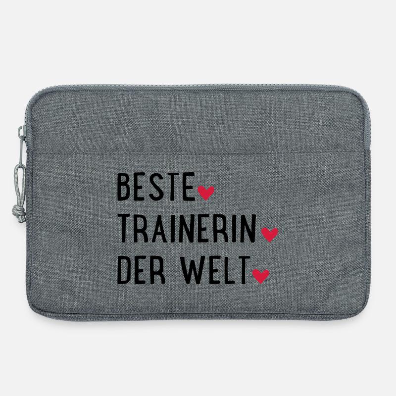 beste trainerin - Laptoptasche 13" - Grau meliert