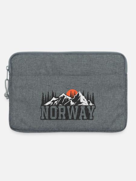 Norwegen - Laptoptasche 13" - Grau meliert