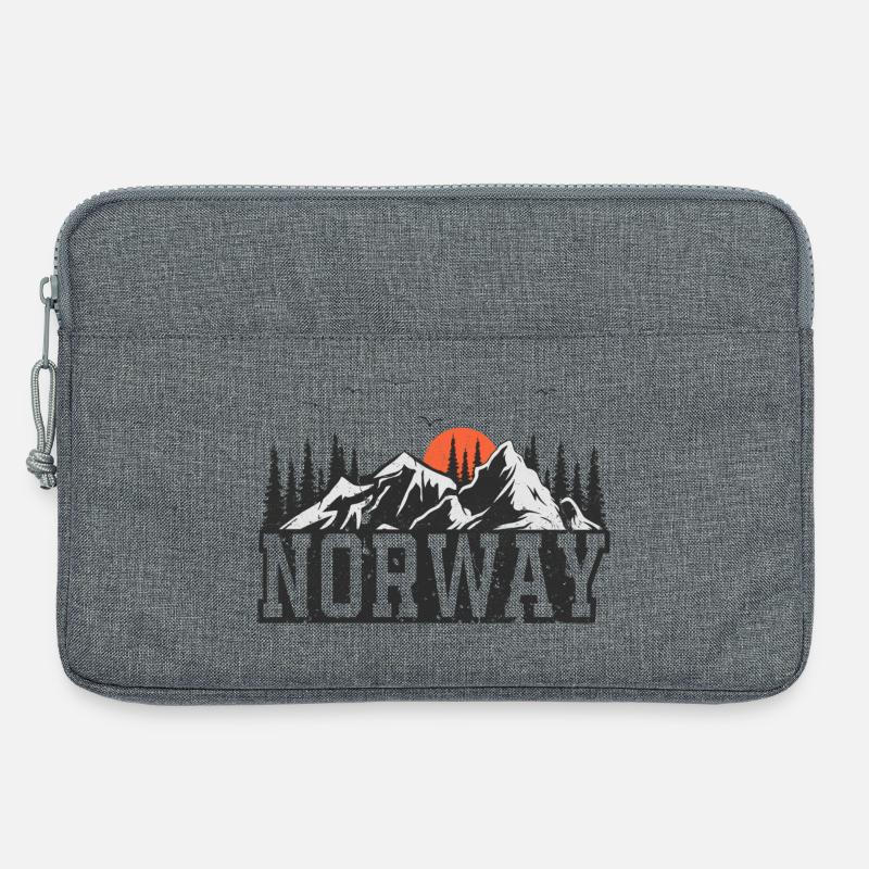 Norwegen - Laptoptasche 13" - Grau meliert