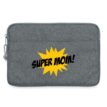 Super Mom - Muttertag - Laptoptasche 13" - Grau meliert - Vorne