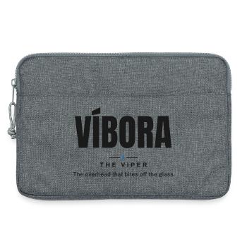 Víbora — Die Viper | Echtes Padel-Vokabular - Laptoptasche 13" - Grau meliert - Vorne