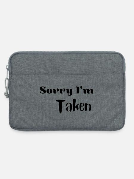 Funny Valentine Love Shirt - Laptop bag 13" - heather grey
