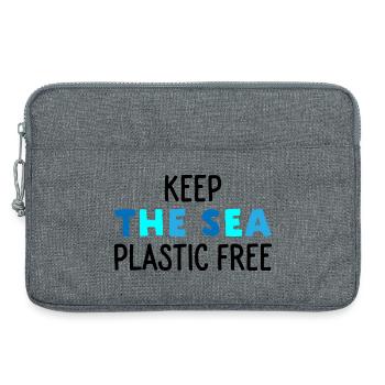 Protection de l’environnement en mer - Sacoche pour ordinateur portable 13 pouces - gris chiné - Devant