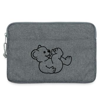 Little Bear (rd) - Laptoptasche 13" - Grau meliert - Vorne