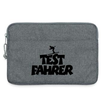 Skifahrer Wintersportler Testfahrer - Laptoptasche 13" - Grau meliert - Vorne
