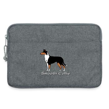 Smooth Collie tricolour - Sacoche pour ordinateur portable 13 pouces - gris chiné - Devant