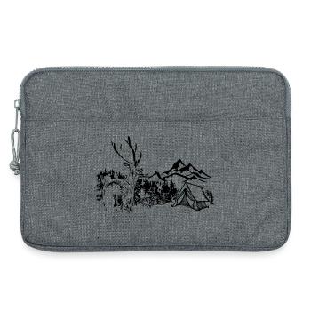 Hirsch - Berge - Natur - Laptoptasche 13" - Grau meliert - Vorne