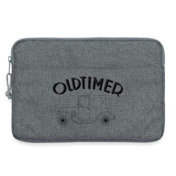 Design de voiture classique - Voitures classiques - Sacoche pour ordinateur portable 13 pouces - gris chiné - Devant