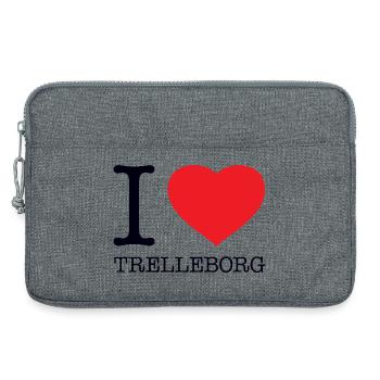 I LOVE TRELLEBORG - Laptop bag 13" - heather grey - Front
