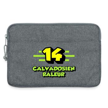 Calvadosien râleur - Sacoche pour ordinateur portable 13 pouces - gris chiné - Devant