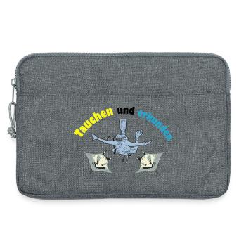 Dive and explore - Laptop bag 13" - heather grey - Front