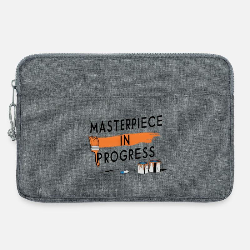 Masterpiece in Progress - Laptop bag 13" - heather grey
